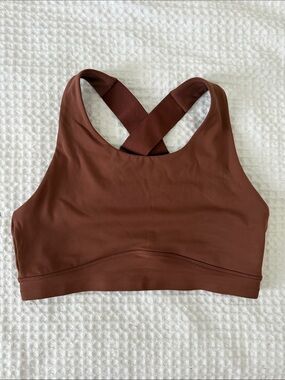 Paragon Fitwear Cross-Back Sports Bra — Dark Brown